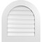 Ekena Millwork Round Top Surface Mount PVC Gable Vent: Functional, w/ 3-1/2"W x 1"P Standard Frame, 24"W x 26"H GVPRT24X2601SF - alternate 1